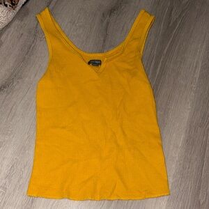 wild fable Yellow Sleeveless Knit Tank